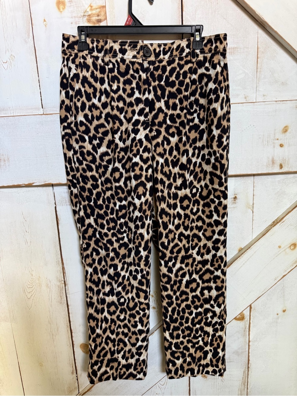 J. Crew Girls' Leopard Print Leggings in Brown and Black